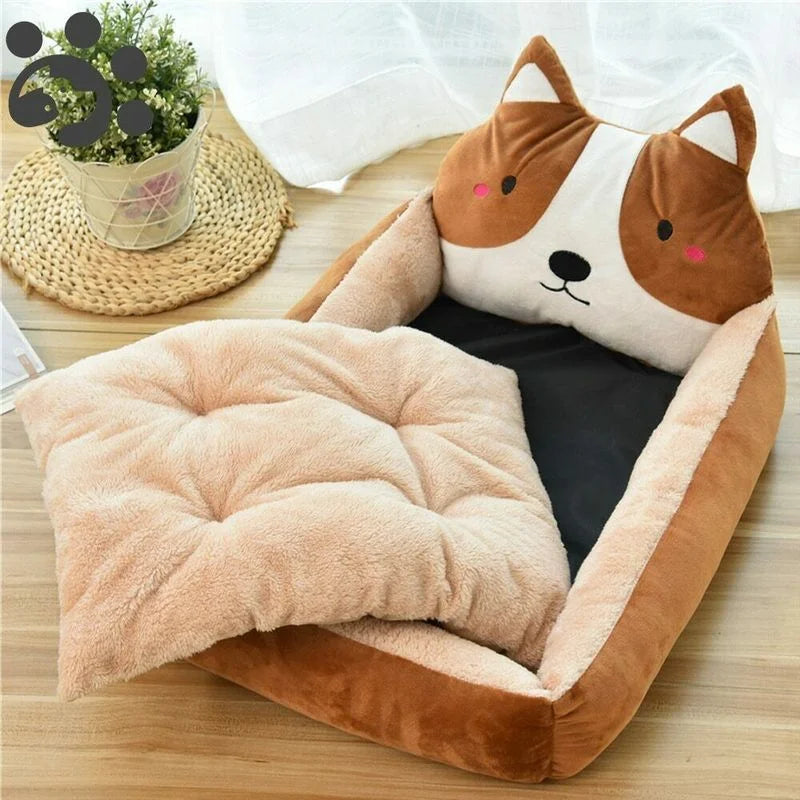 Lit pour chiens et chats, coussin a mémoire de forme lavable