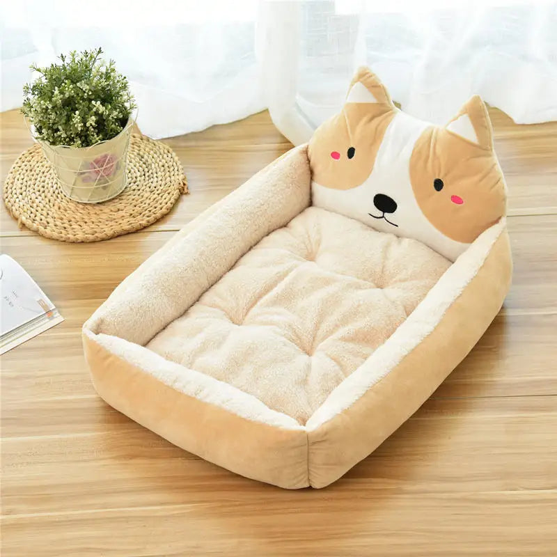 Lit pour chiens et chats, coussin a mémoire de forme lavable