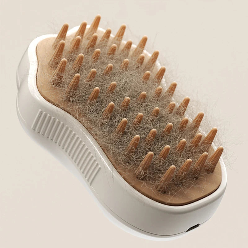 Brosse à vapeur 3 en 1 pour chiens et chats, lavage / massage / brossage