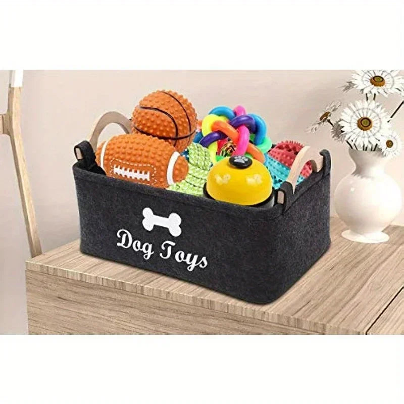 Panier de rangement à jouets pour chiens