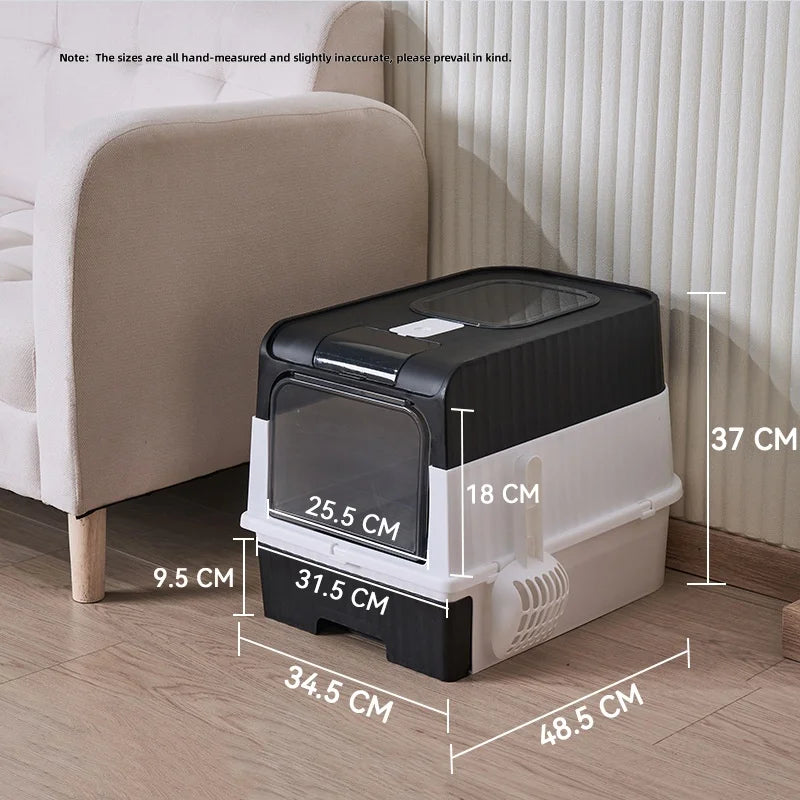 Litière pour chats contrôle d'odeur, nettoyage simple et rapide