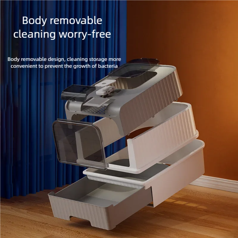 Litière pour chats contrôle d'odeur, nettoyage simple et rapide