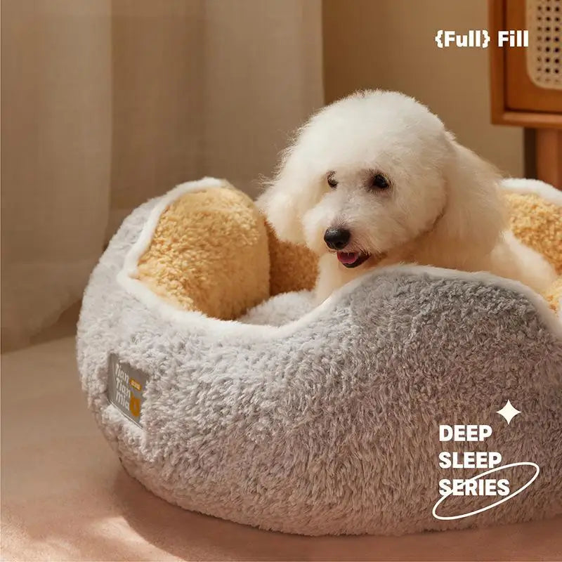 Lit touffu pour chats/ chiens ultra-confortable