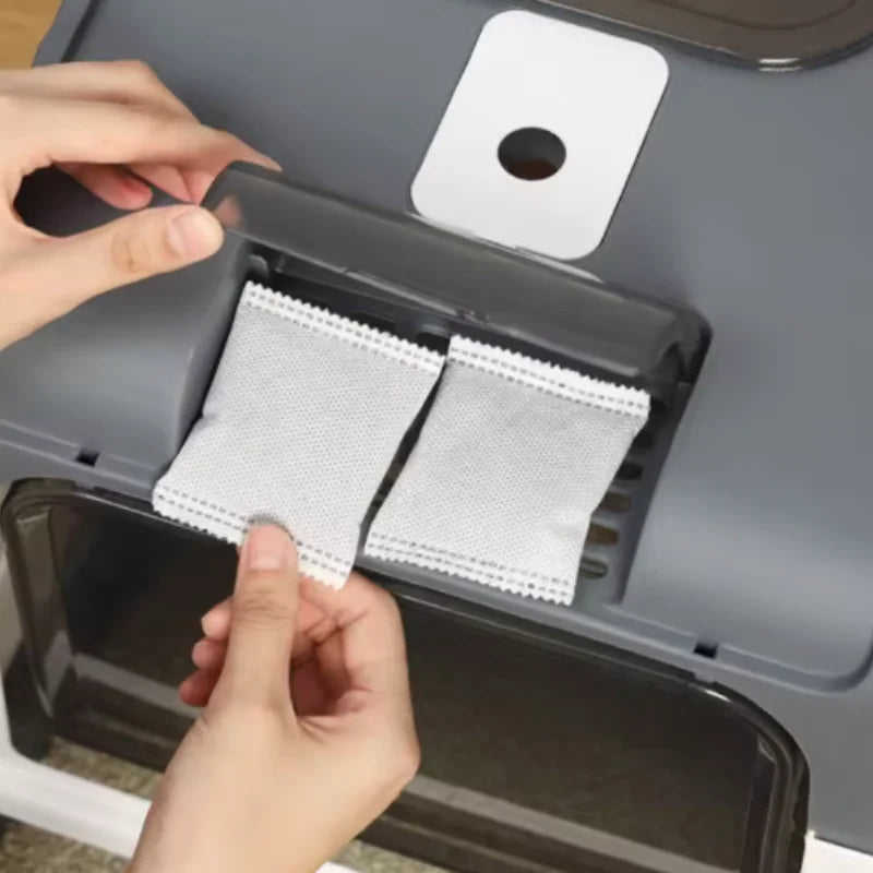 Litière pour chats contrôle d'odeur, nettoyage simple et rapide