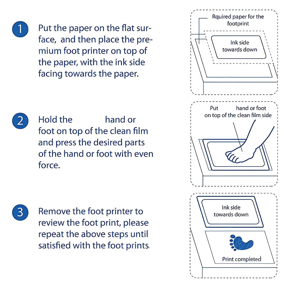 Kit empreinte de pattes pour chiens et chat, facile à faire - sans encre sur la peau